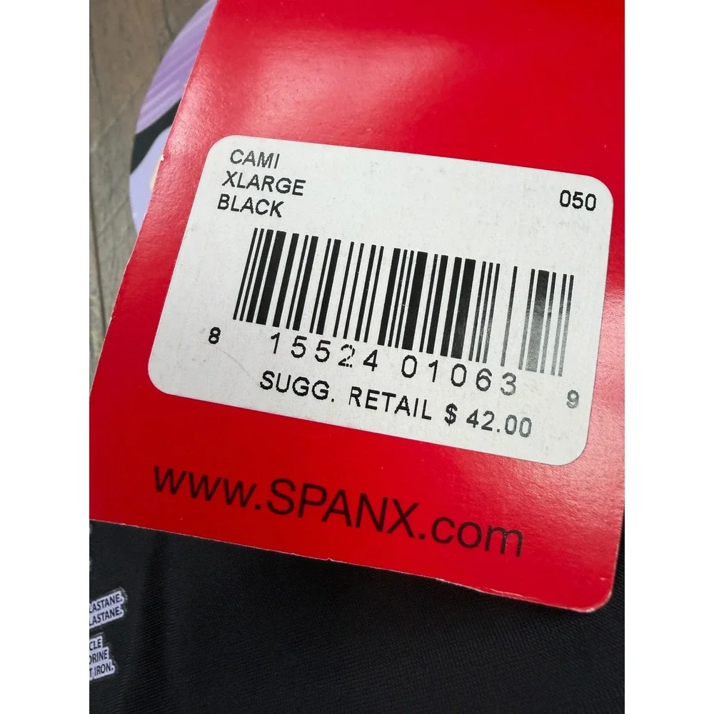 Spanx Hide & Sleek Cami Women XL Black